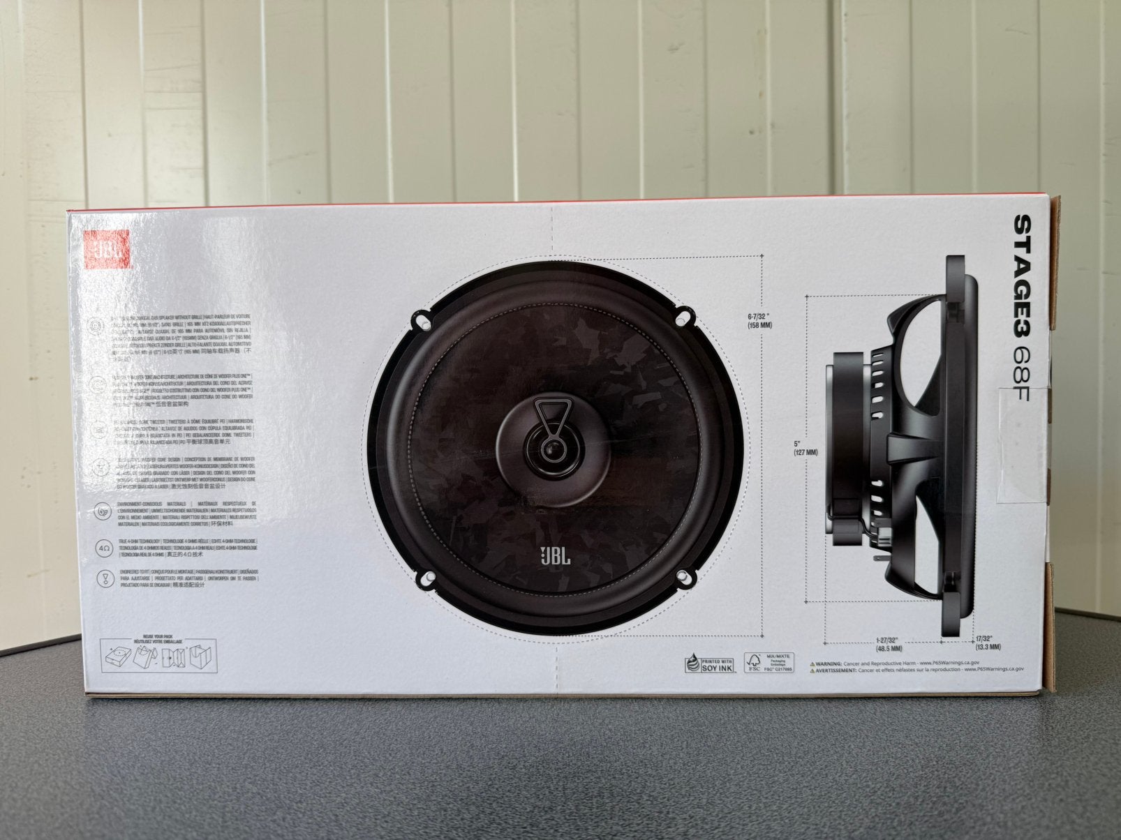 JBL Stage3 68F Autospeakers – 6,5 inch Coaxiaal 70W RMS 560W, Auto diversen, Autospeakers, Ophalen of Verzenden, Zo goed als nieuw