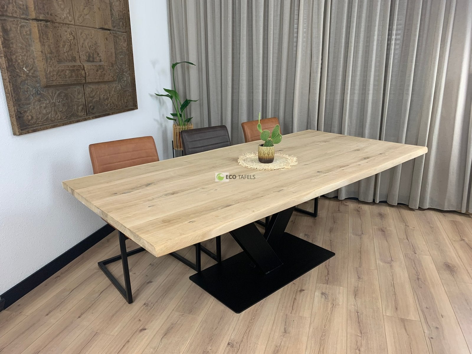 Massief Eiken / Eikenhout eettafel tafel MAATWERK, Huis en Inrichting, Tafels | Eettafels, Verzenden, 50 tot 100 cm, Vijf personen of meer