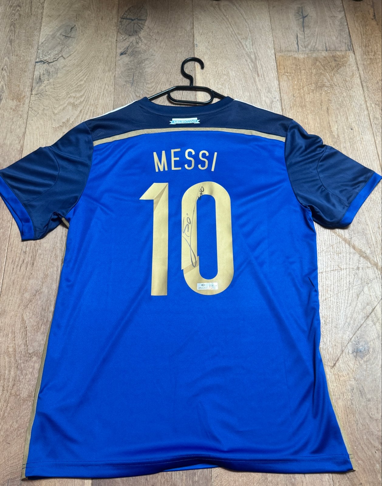 Gesigneerd Messi WK 2014 Finale Shirt met Certificaat, Sport en Fitness, Ophalen of Verzenden, Nieuw, Shirt