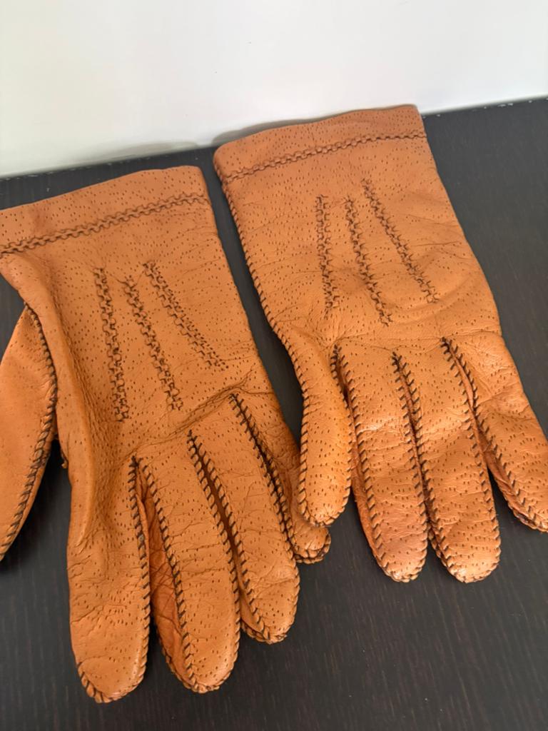 Vintage leren rijhandschoenen Maat 8, Ophalen of Verzenden, Gedragen, Handschoenen