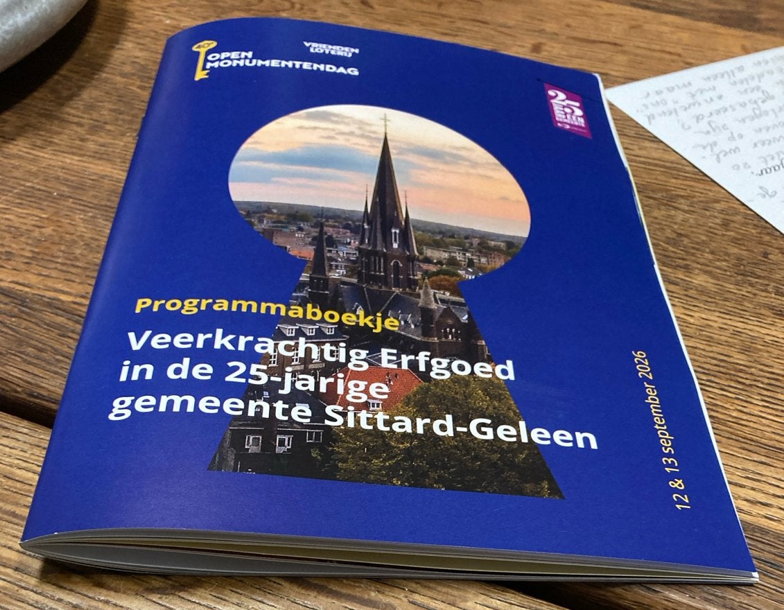 Programmaboekje Open Monumentendag Sittard-Geleen 2026, Ophalen of Verzenden, Zo goed als nieuw, Catalogus