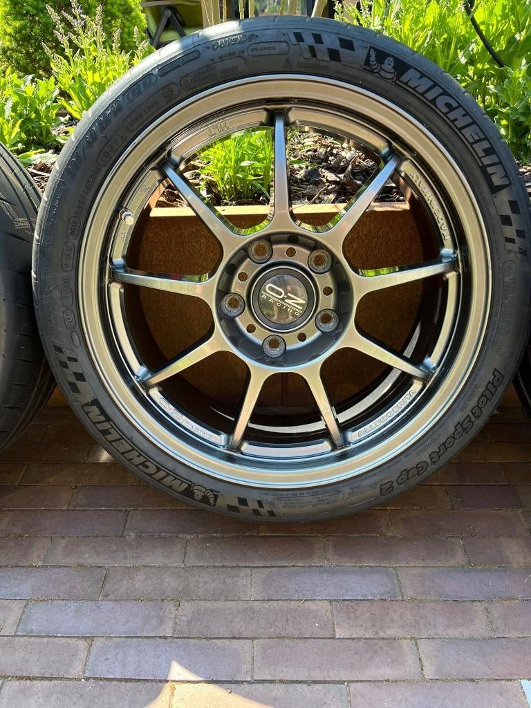 Velgenset OZ Racing Alleggerita HLT lichtgewicht, Ophalen, 18 inch, Gebruikt, 295 mm