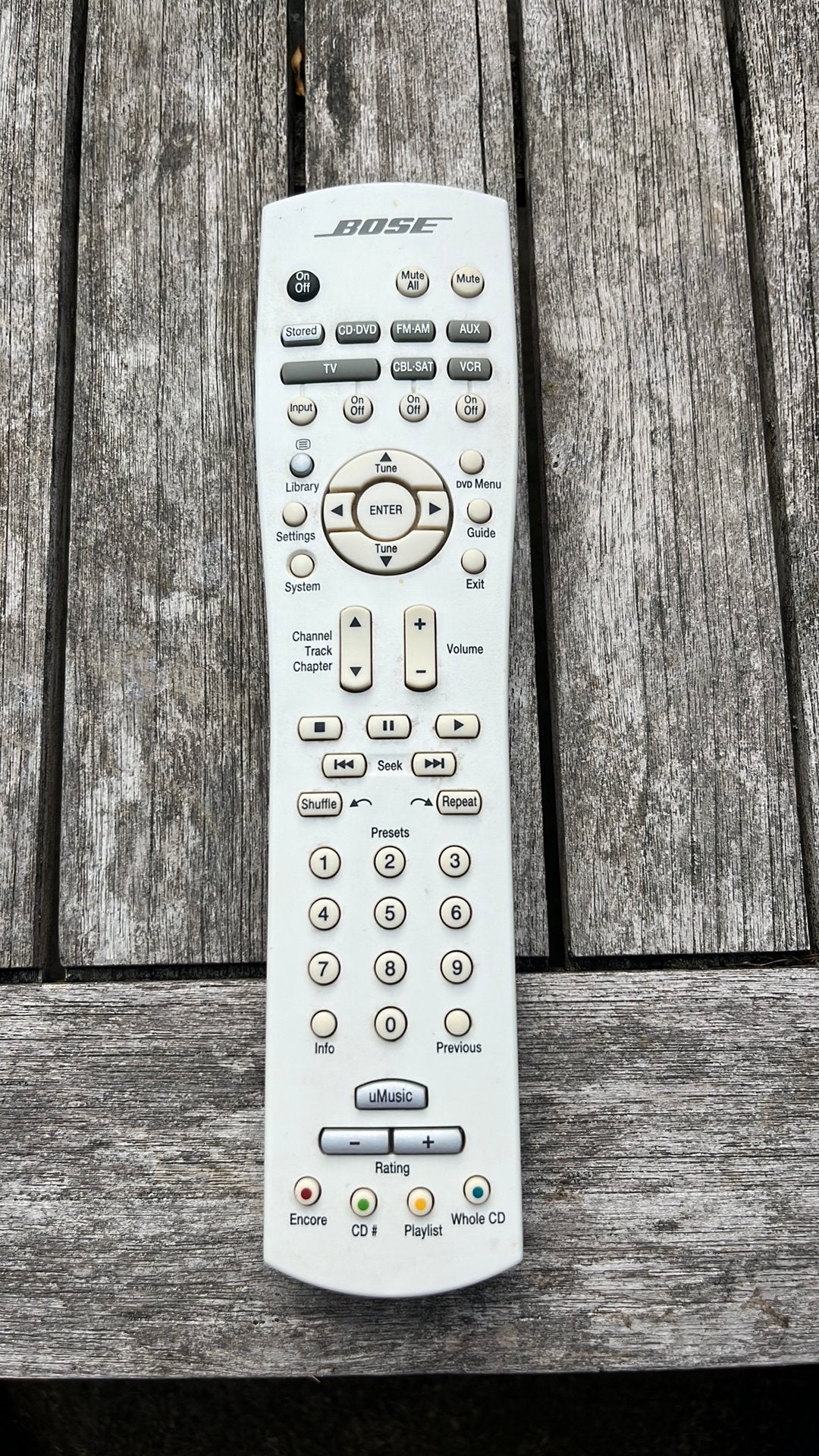 Bose afstandsbediening RC38T1-40, gebruikt, Ophalen, Gebruikt