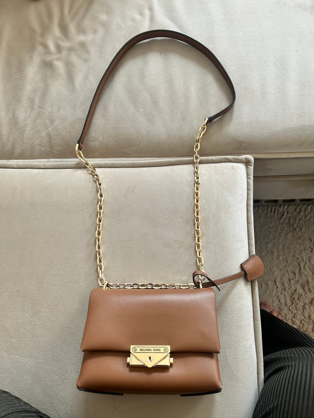 Micheal kors tasje cognac origineel klein, Ophalen of Verzenden, Zo goed als nieuw, Bruin