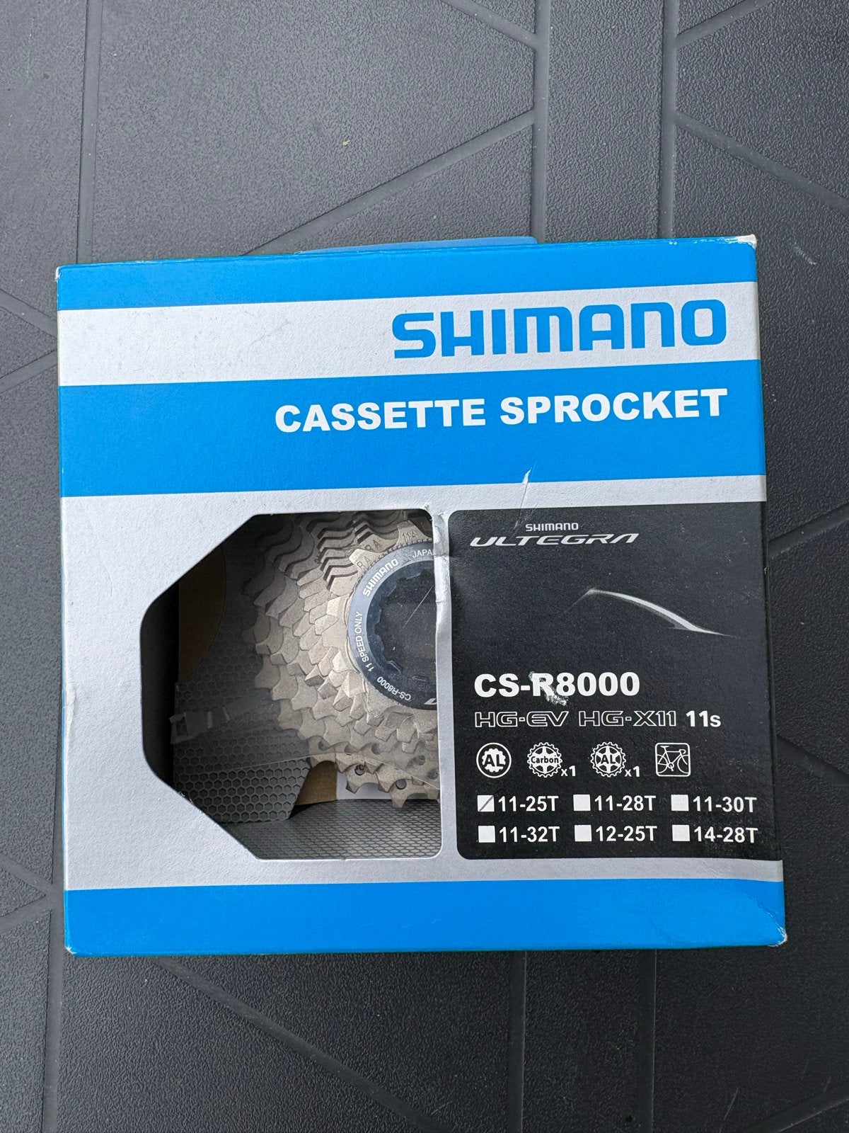 Nieuwe Shimano Ultegra CS-R8000 11-25 cassette, Fietsen en Brommers, Ophalen of Verzenden, Nieuw, Racefiets, Derailleur of Ketting