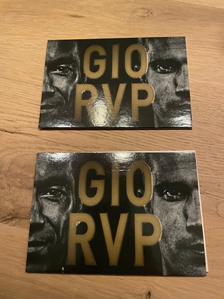 Feyenoord Ledengeschenk 2019-2020 2 stuks RVP & Gio, Ophalen of Verzenden, Nieuw, Feyenoord, Overige typen