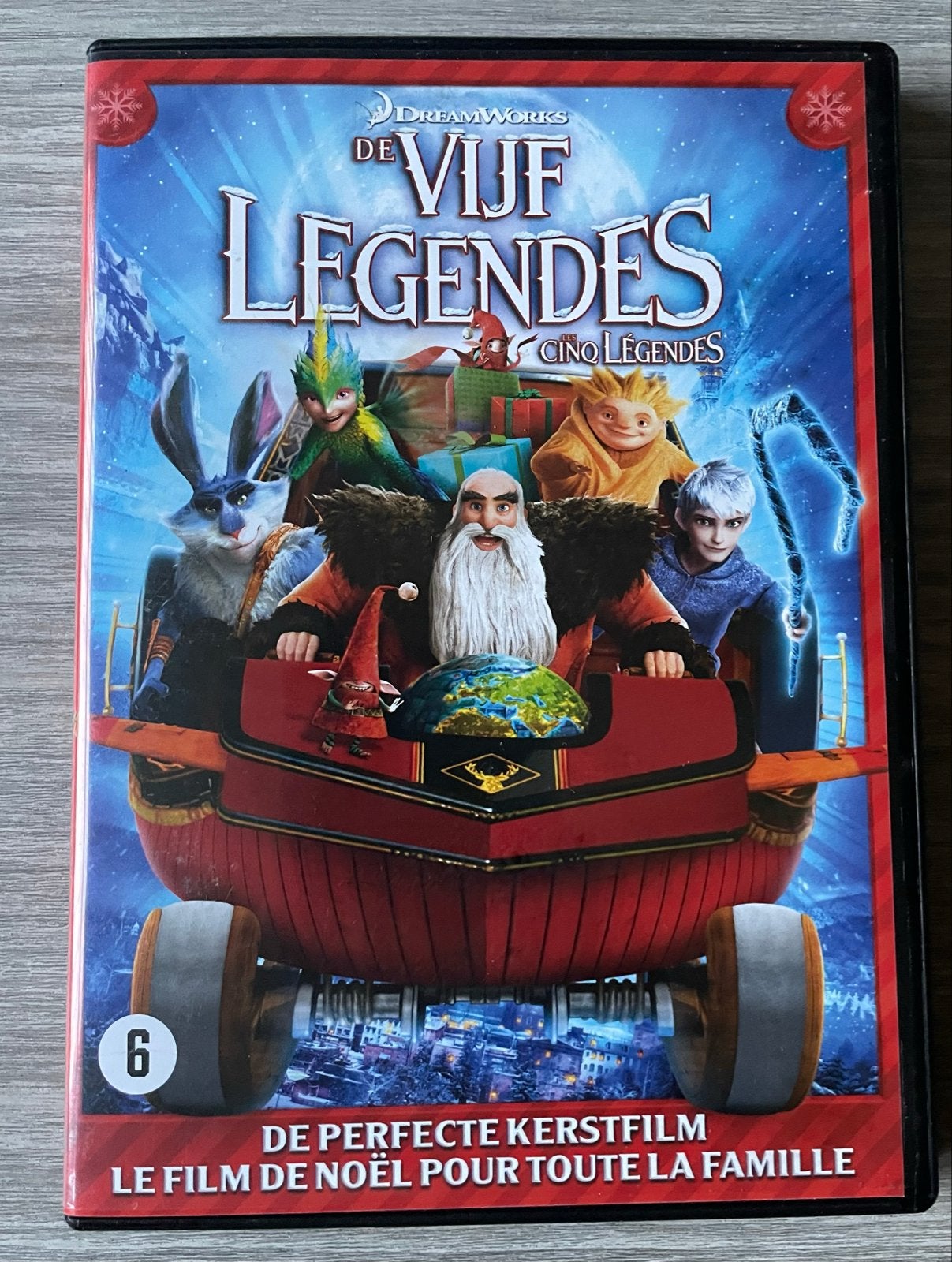 De Vijf Legendes - DreamWorks Kerstfilm DVD, Cd's en Dvd's, Nederlands, Zo goed als nieuw, Vanaf 6 jaar, Familie