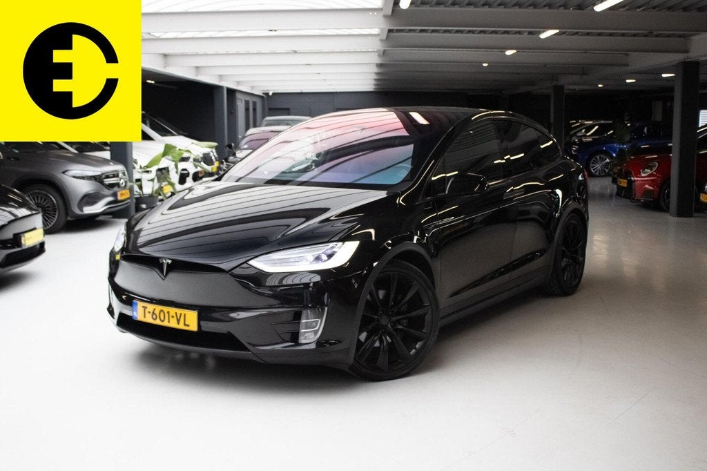 Tesla Model X 90D Base 6p. | Free supercharging | Enhanced a, Auto's, Tesla, Automaat, Model X, Gebruikt, Zwart