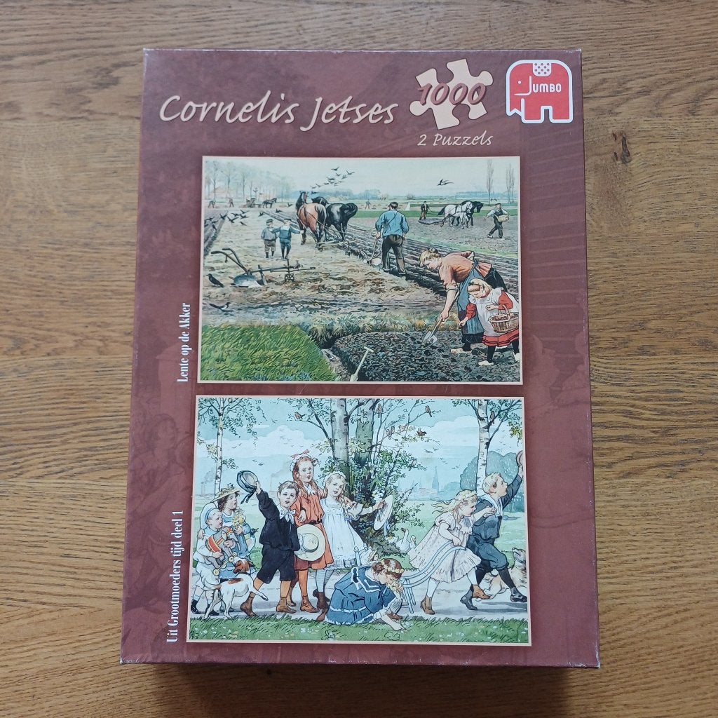 Cornelis Jetses puzzels - 2x 1000 stukjes, Ophalen of Verzenden, 500 t/m 1500 stukjes, Gebruikt, Legpuzzel