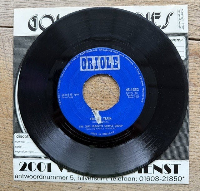 The chas McDevitt Skiffle group - Freight train, Cd's en Dvd's, Vinyl Singles, Gebruikt, Originele persing, 7 inch, Ophalen of Verzenden