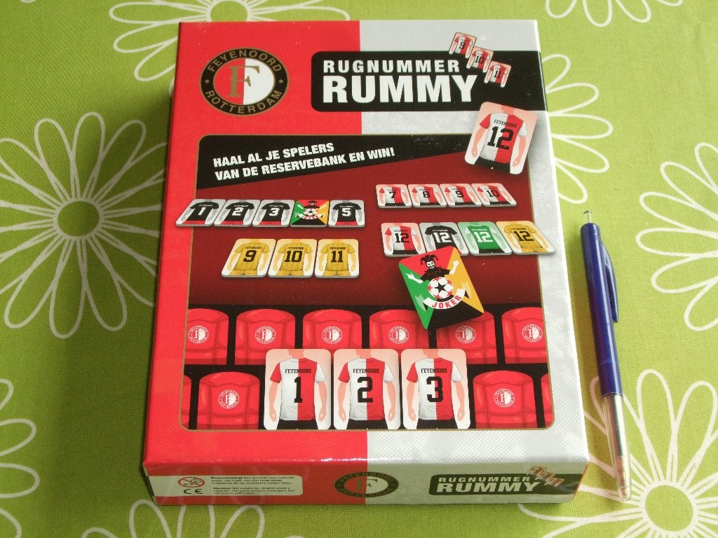 Feyenoord - Rugnummer Rummy, Een of twee spelers, Ophalen of Verzenden, Nieuw