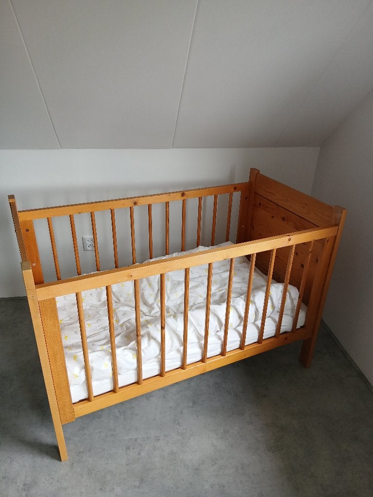 kinderbedje, Kinderen en Baby's, Ophalen, Gebruikt, 70 tot 85 cm, Minder dan 140 cm