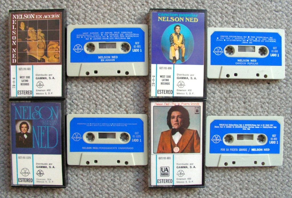 Nelson Ned 4 cassettes €2,50 per stuk 4 voor €8 ZGAN, Cd's en Dvd's, Latin en Salsa, 2 t/m 25 bandjes, Ophalen of Verzenden, Zo goed als nieuw