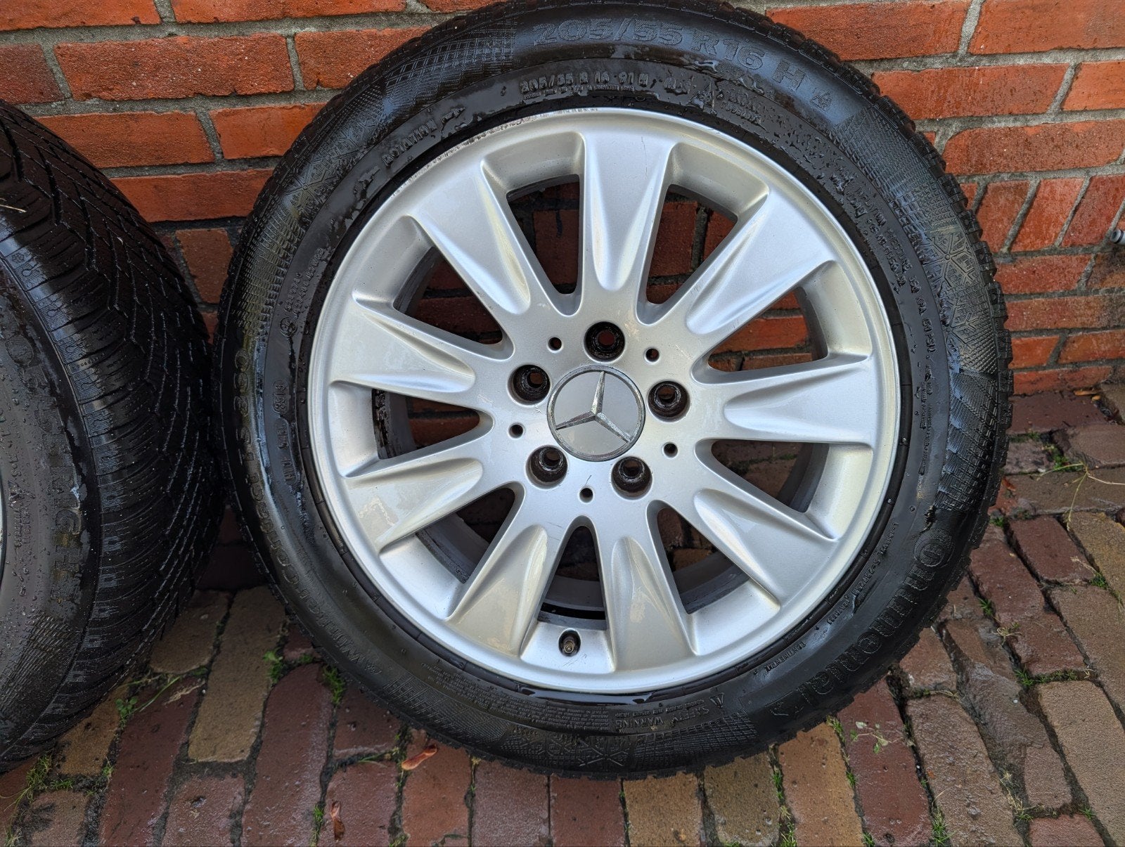 Borbet K1 Mercedes 16" Breedset, Ophalen, Gebruikt, Velg(en), 16 inch