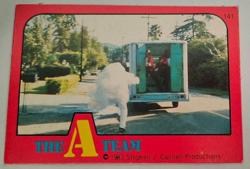 The A-Team Monty Gum 1983 no.141, Verzamelen, Ophalen of Verzenden, Zo goed als nieuw, Foto of Kaart