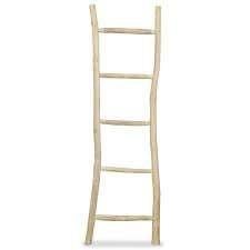 Handdoekladder handdoekrek ladder bamboe GRATIS BEZORGD!, Handdoekenrek, Bruin, Verzenden, Nieuw