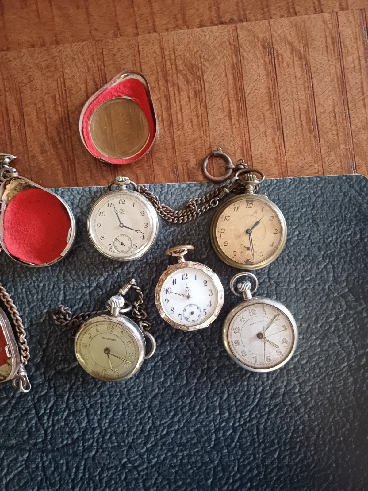 Lot van 5 Antieke Zakhorloges - Diverse Merken en Materialen, Sieraden, Tassen en Uiterlijk, Horloges | Antiek, Overige merken