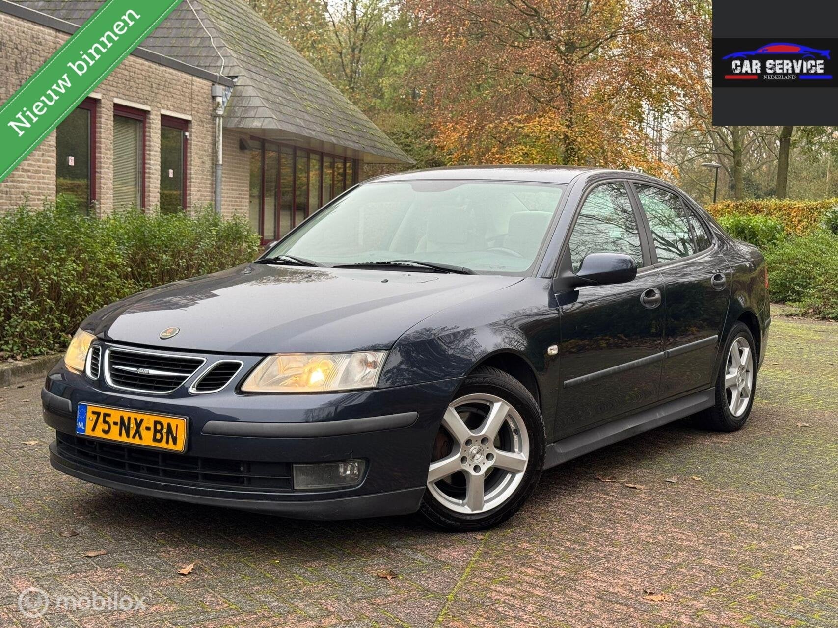 Saab 9-3 Sport Sedan 1.8t AUTOMAAT Business NAP APK NETJES, Auto's, Stof, 4 cilinders, 150 pk, Blauw