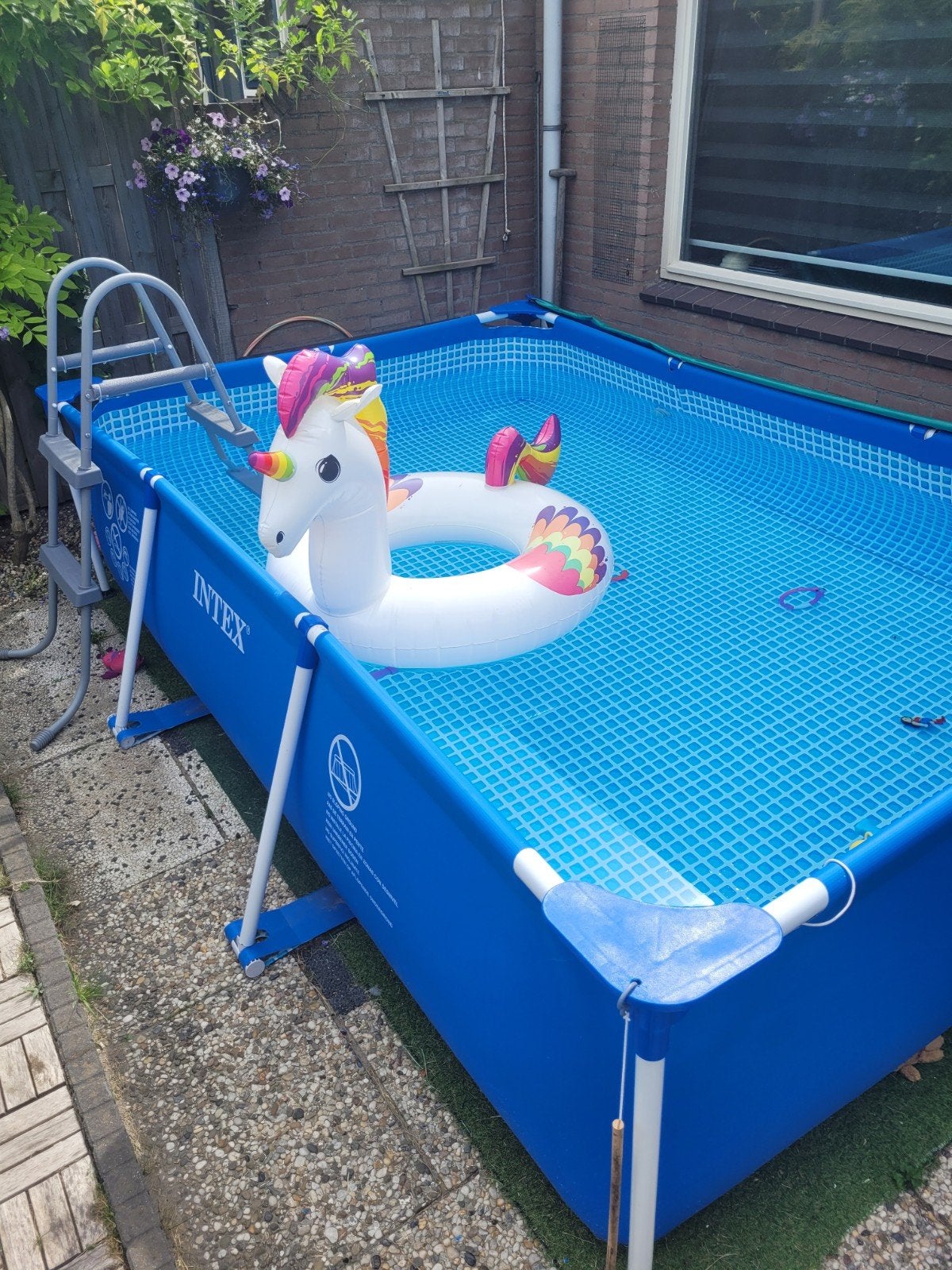 Intex Opzetzwembad 3.00 x 2.00 meterl, Gebruikt, Ophalen of Verzenden, Opzetzwembad, 200 tot 400 cm