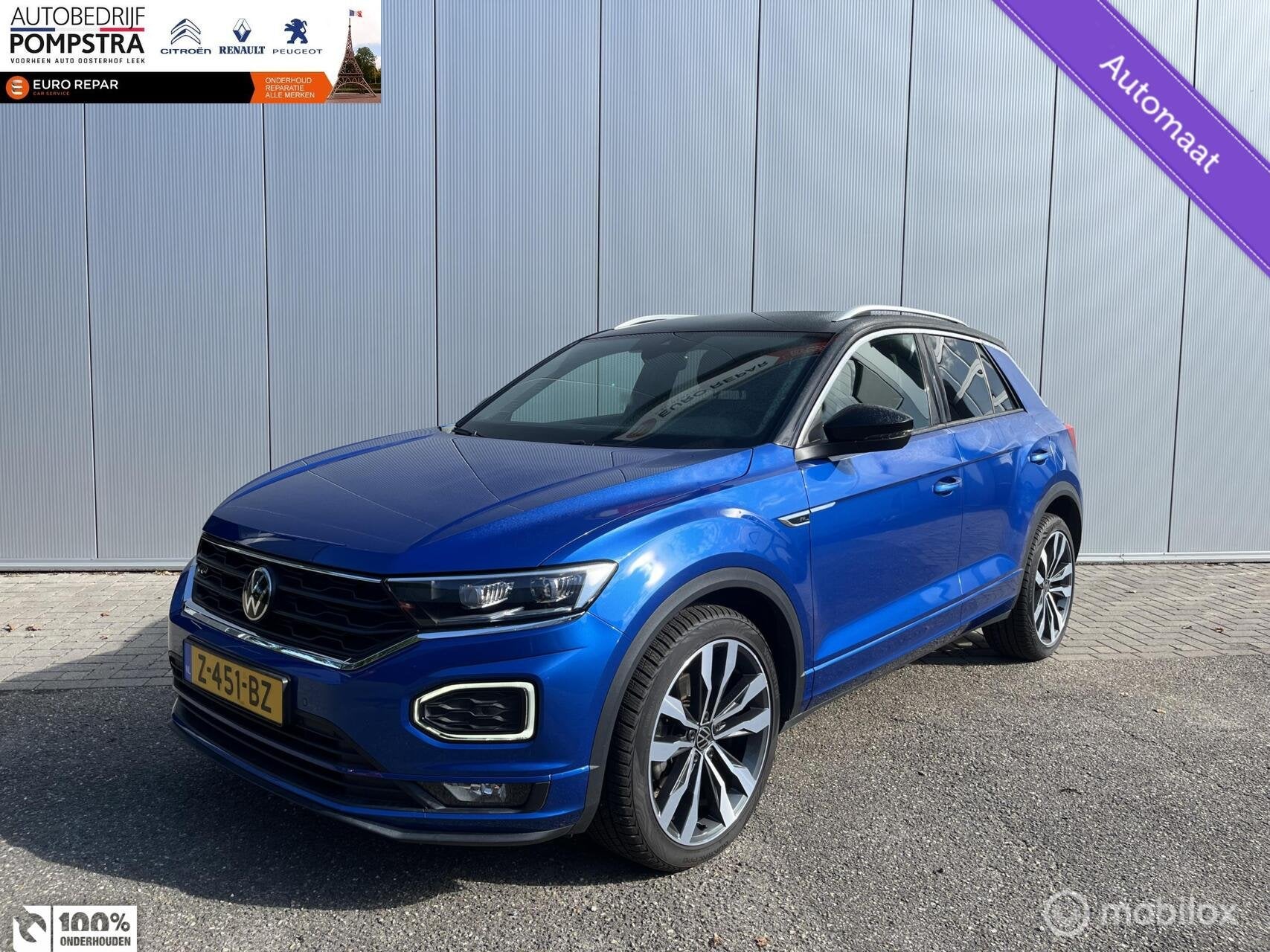 Volkswagen T-Roc 1.5 TSI DSG R-line/CARPLAY/CLIMA/LED/CAMERA, Auto's, Volkswagen, 4 cilinders, Blauw, Bedrijf, SUV of Terreinwagen