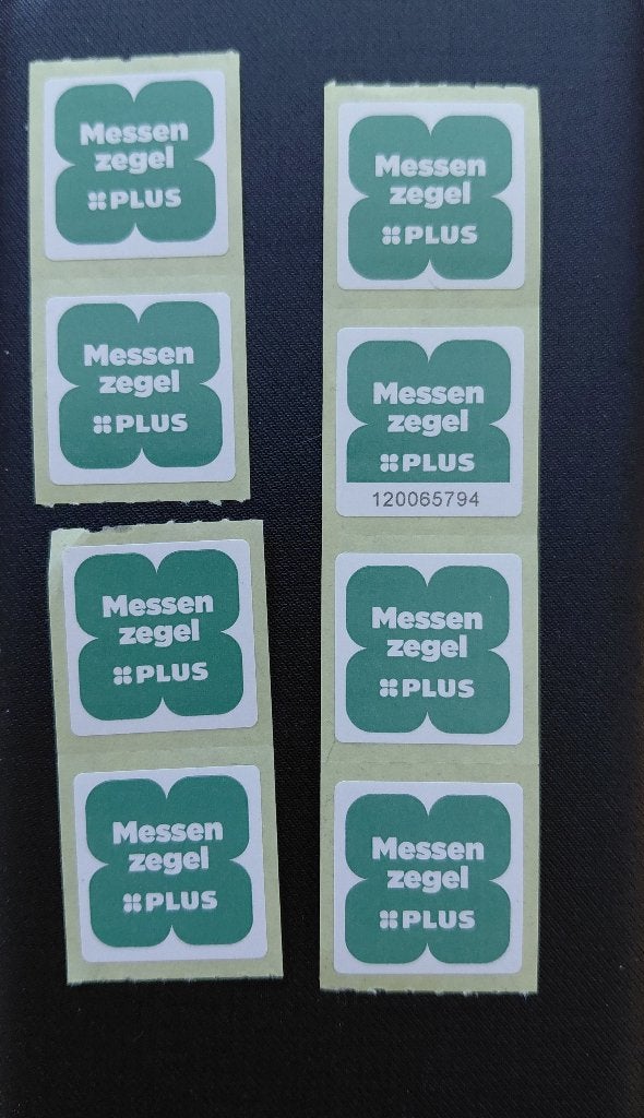 Plus messenzegels messen zegels, Plus, Verzenden