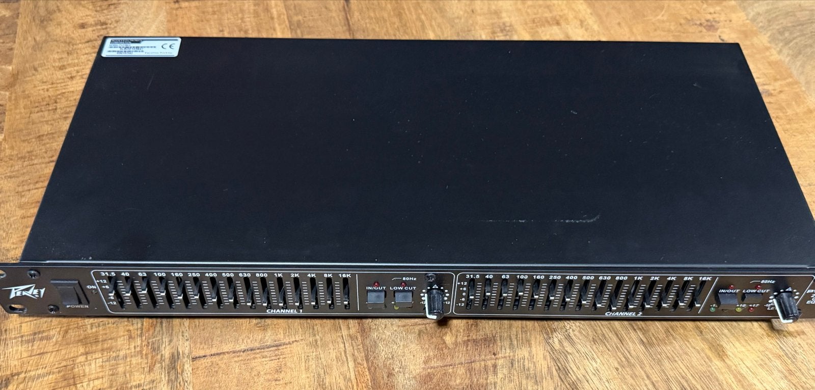 Peavey PV 215EQ 2x15 Band Grafische Equalizer, Ophalen, Gebruikt, Equalizer