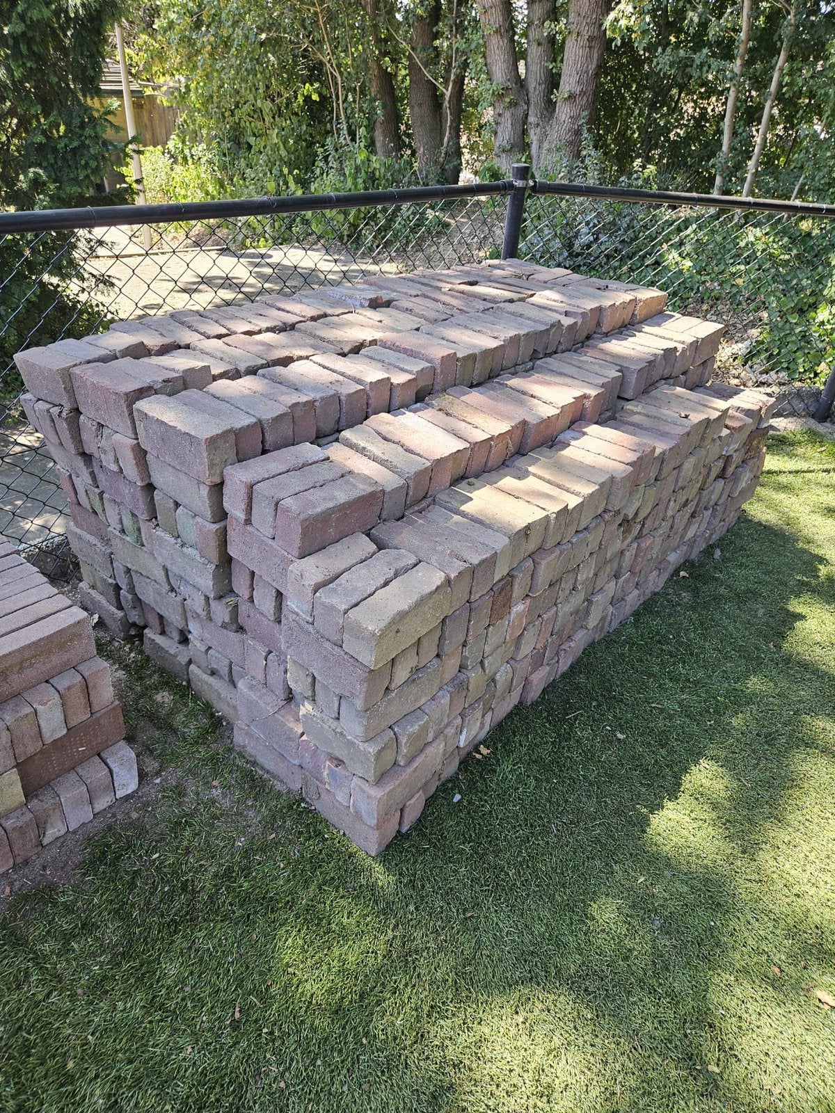 Oud GeBakken Klinkers  Dikformaat 7 Duimers 800 stuks, Tuin en Terras, Ophalen, Zo goed als nieuw, Klinkers