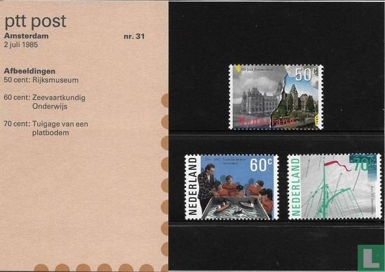 Postzegelmapje M31 Amsterdam 1985 NL, Postzegels en Munten, Ophalen of Verzenden