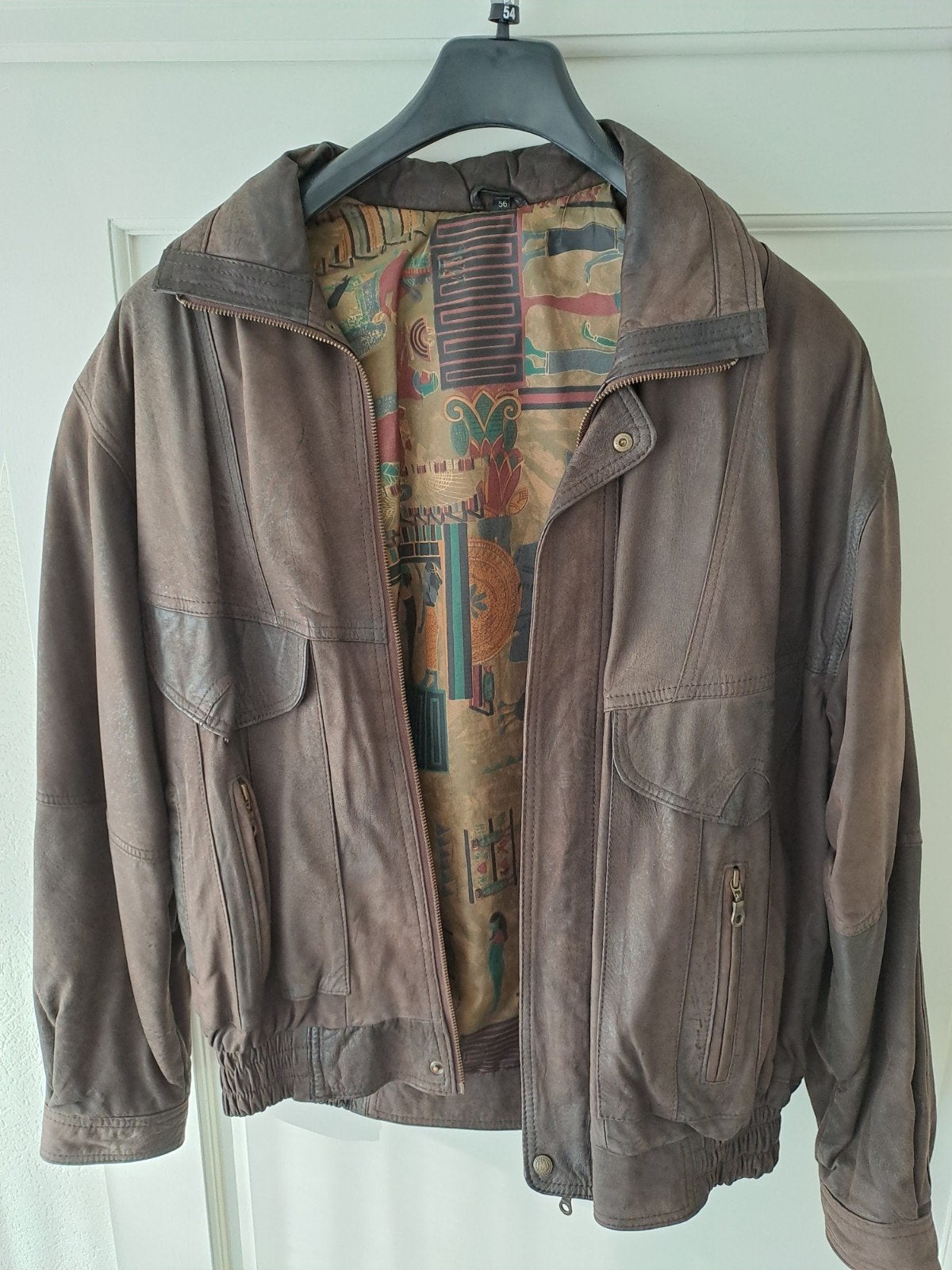 te koop een leder heren jack  maat 56 en een  jas maat 54, Ophalen of Verzenden, Maat 52/54 (L), Bruin