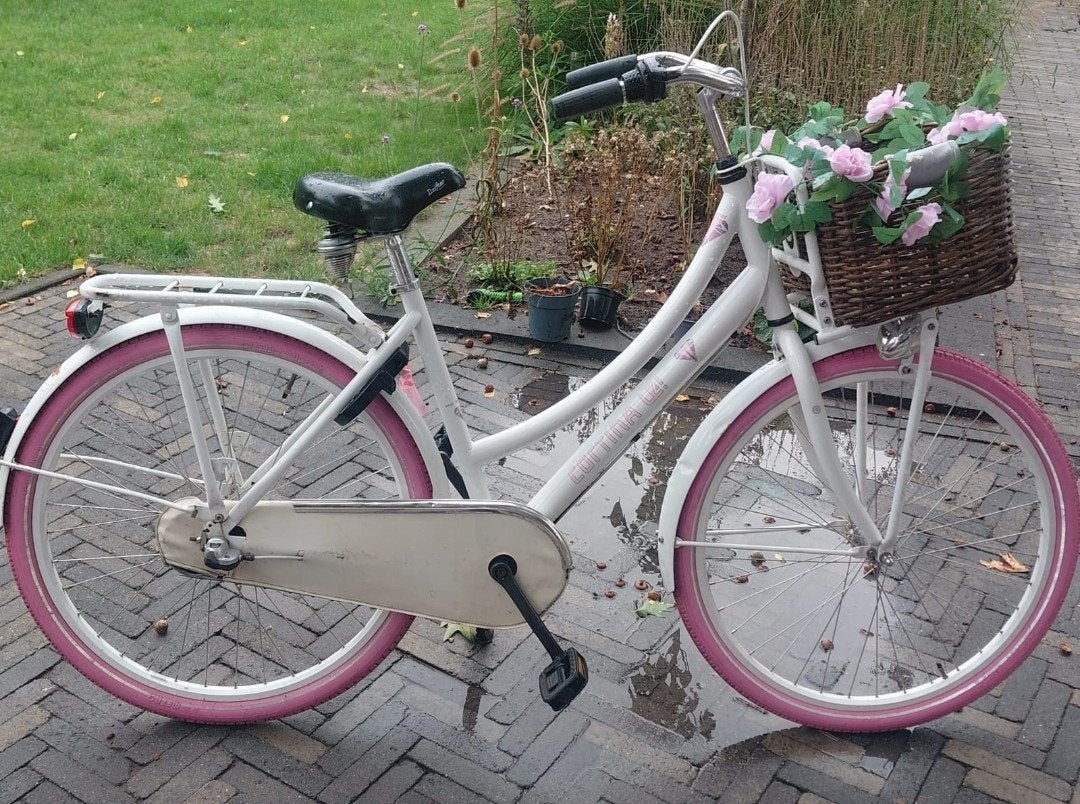 Cortina meisjesfiets 26 inch - Wit/Roze, Ophalen, Gebruikt, 26 inch of meer, Cortina