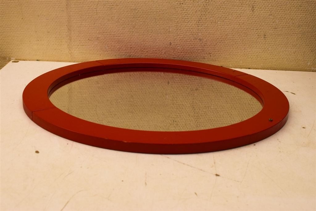 houten wandspiegel 49640, Huis en Inrichting, Minder dan 50 cm, Gebruikt, Ophalen of Verzenden, Minder dan 100 cm