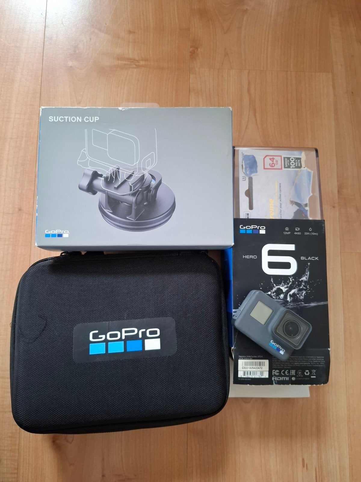 Gopro Hero 6 Black incl. accessoires, Audio, Tv en Foto, Actiecamera's, Ophalen of Verzenden, Zo goed als nieuw, GoPro