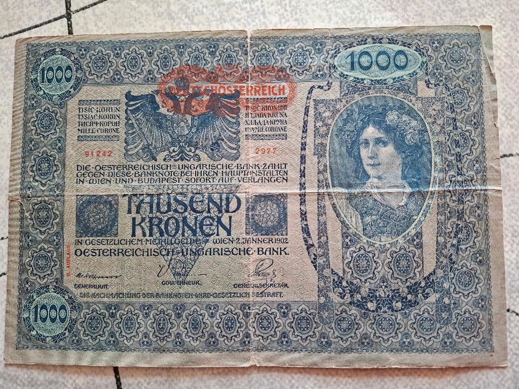 bankbiljet 1902 Oosterijk, Postzegels en Munten, Bankbiljetten | Europa | Niet-Eurobiljetten, Ophalen of Verzenden, Oostenrijk