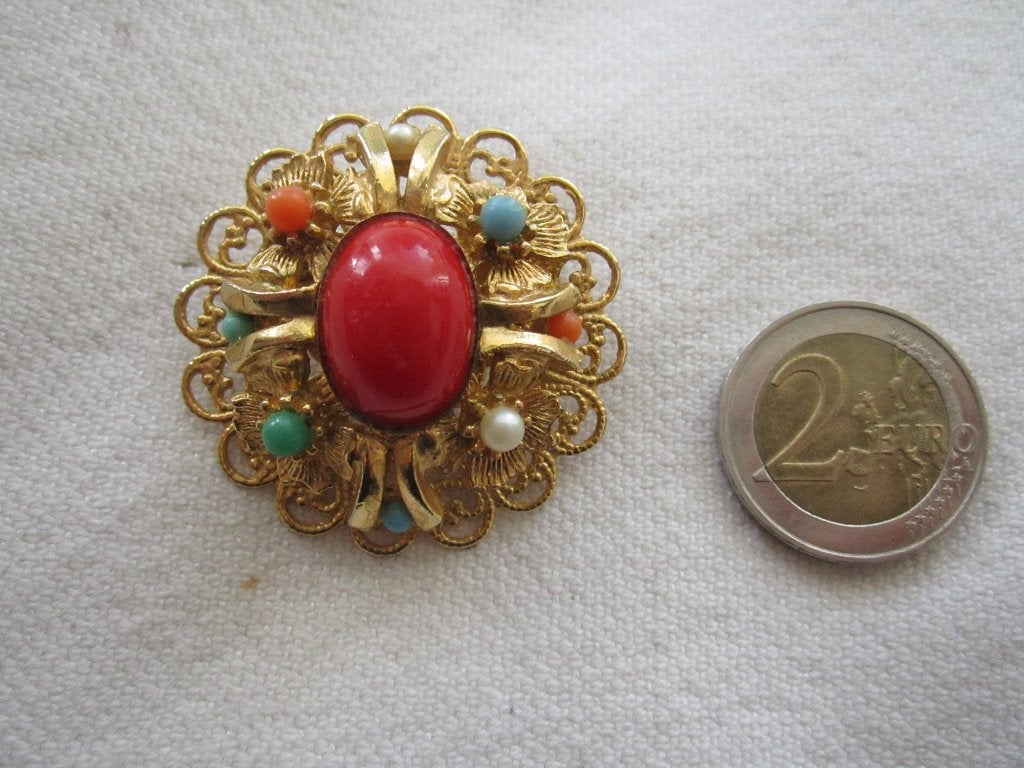 18.  Aparte oude broche, Ophalen, Overige materialen, Broche