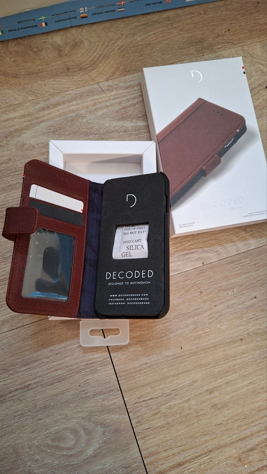 Decoded Leren Wallet Case voor iPhone 6/6S/7/8 - Bruin, Ophalen of Verzenden