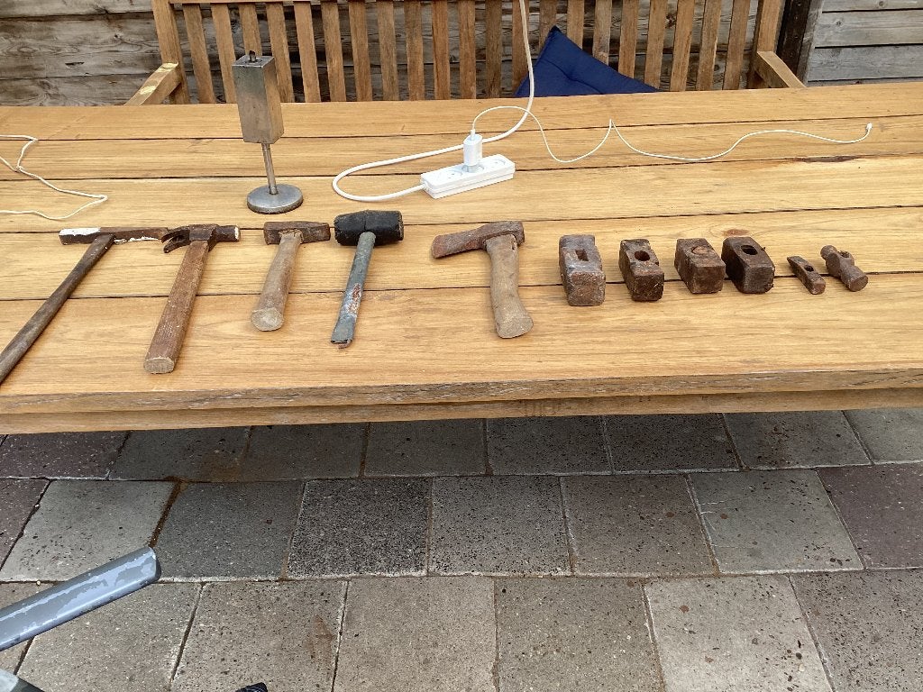 Diverse gereedschappen: hamers en bijl, Ophalen, Gebruikt, Hamer