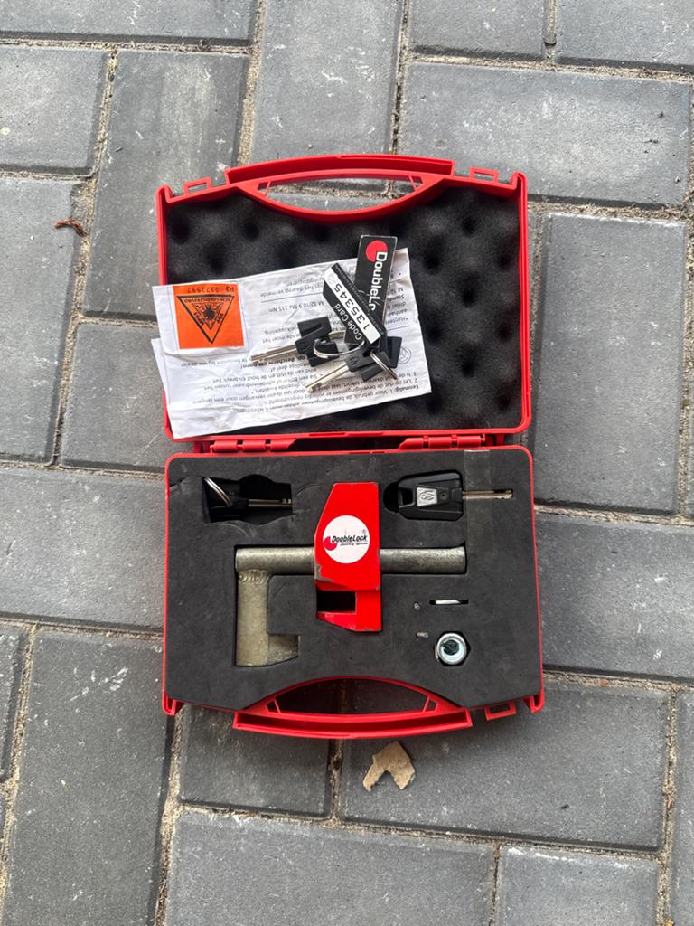 DoubleLock stuurslot/pedaalslot met codekaart, Auto diversen, Ophalen of Verzenden, Gebruikt