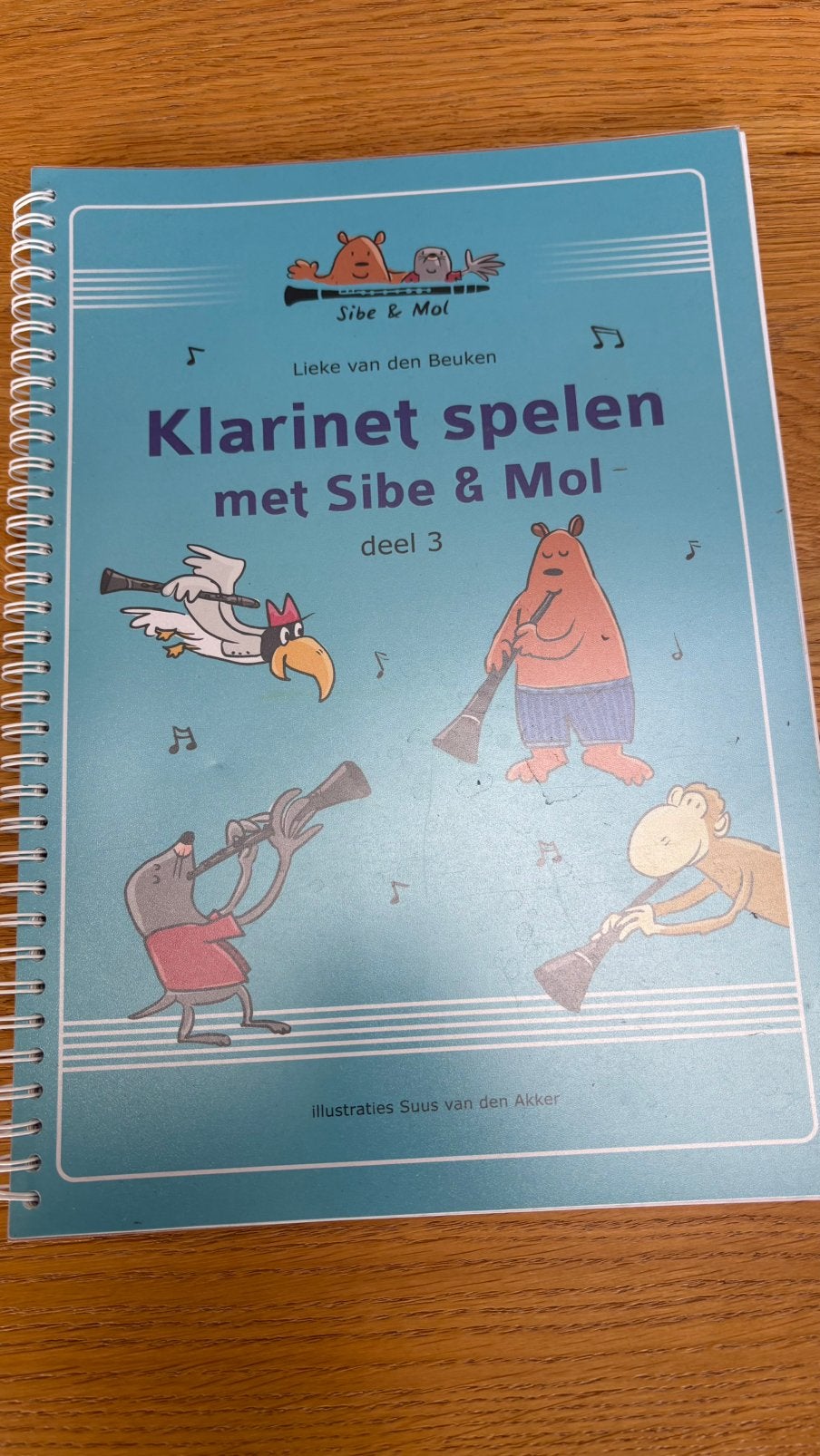 Klarinet lesboek: Klarinet spelen met sibe & mol deel 3, Muziek en Instrumenten, Bladmuziek, Overige genres, Les of Cursus, Ophalen of Verzenden