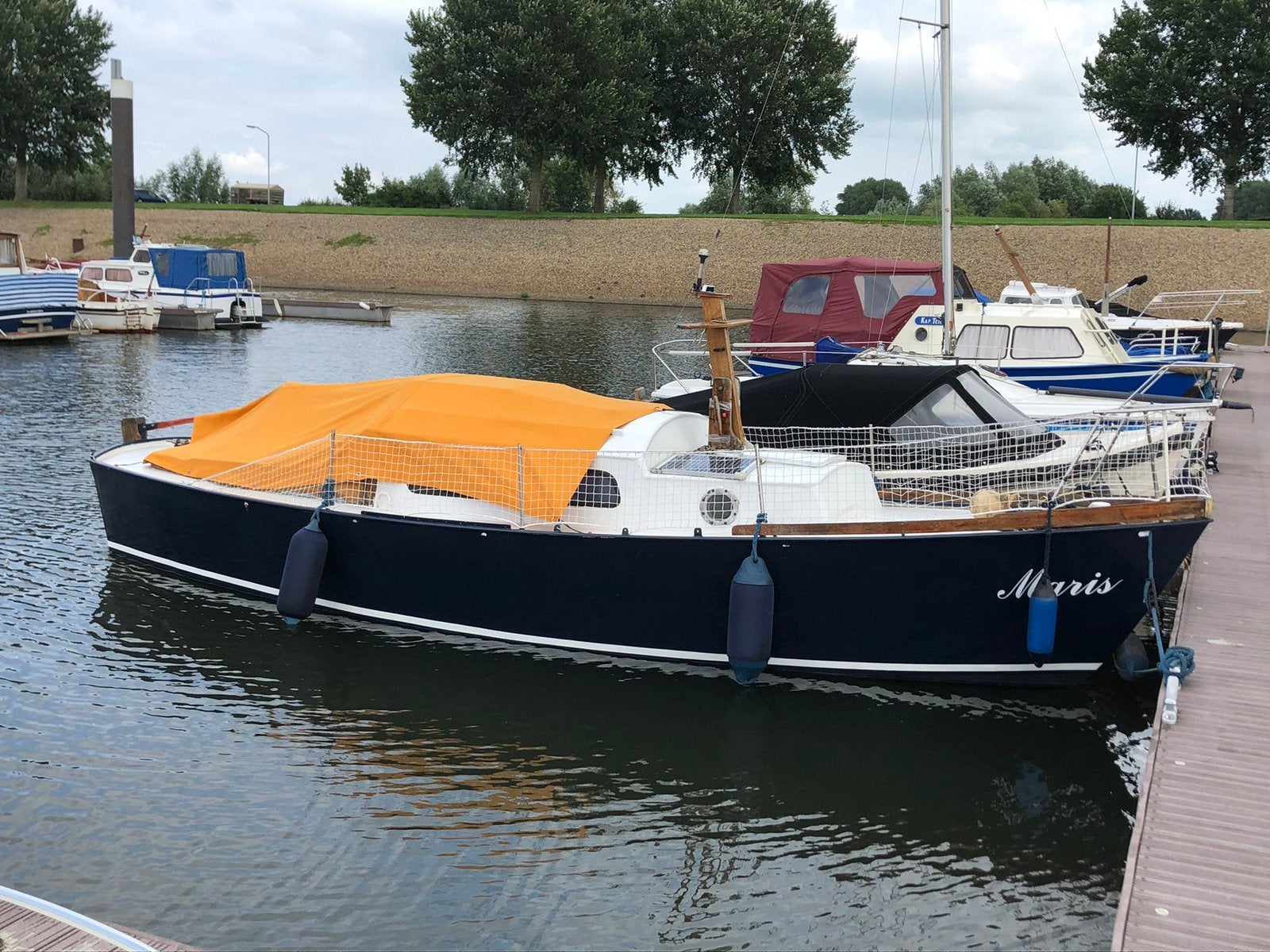 Te koop Osana 750, stalen zeilboot zonder mast met ligplaats, Ophalen, Gebruikt, Albin