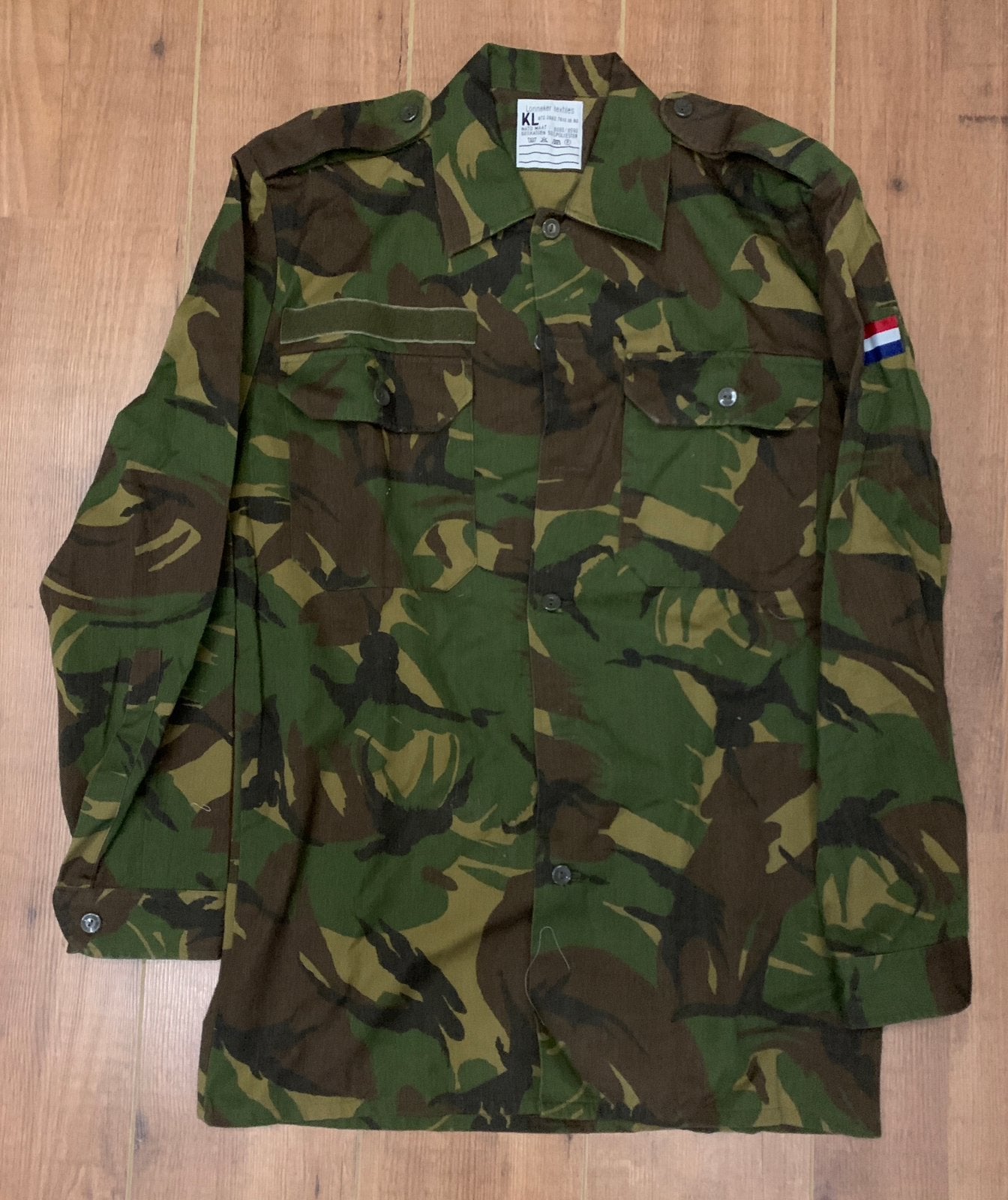 Nederlandse leger zomer jas, Ophalen of Verzenden, Landmacht, Nederland, Kleding of Schoenen