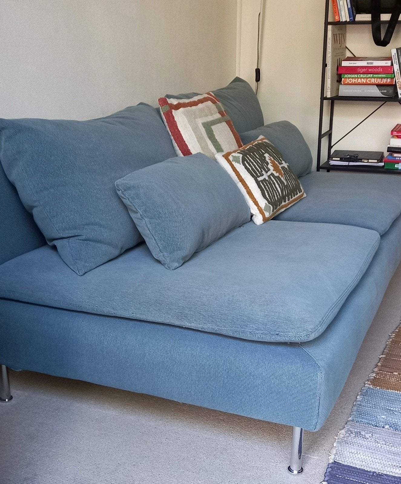 Söderhamn ikea bank met verschillende hoezen, Gebruikt, 75 tot 100 cm, Ophalen of Verzenden, 200 tot 250 cm