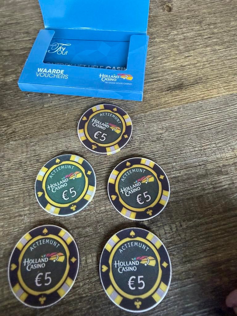 Holland casino munten, Ophalen, Zo goed als nieuw