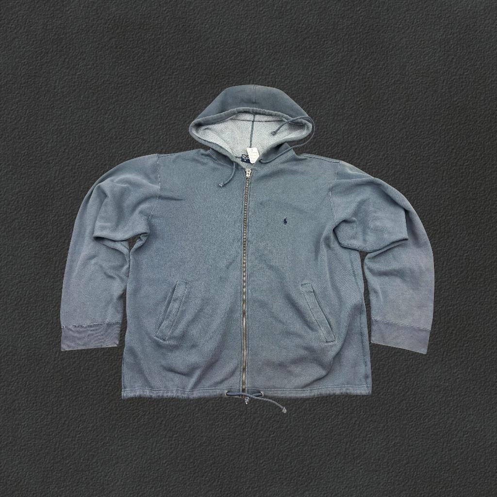 (1023) Blauw Ralph Lauren Zip Vest - Heren XL - Zeer Goed, Kleding | Heren, Truien en Vesten, Zo goed als nieuw, Maat 56/58 (XL)