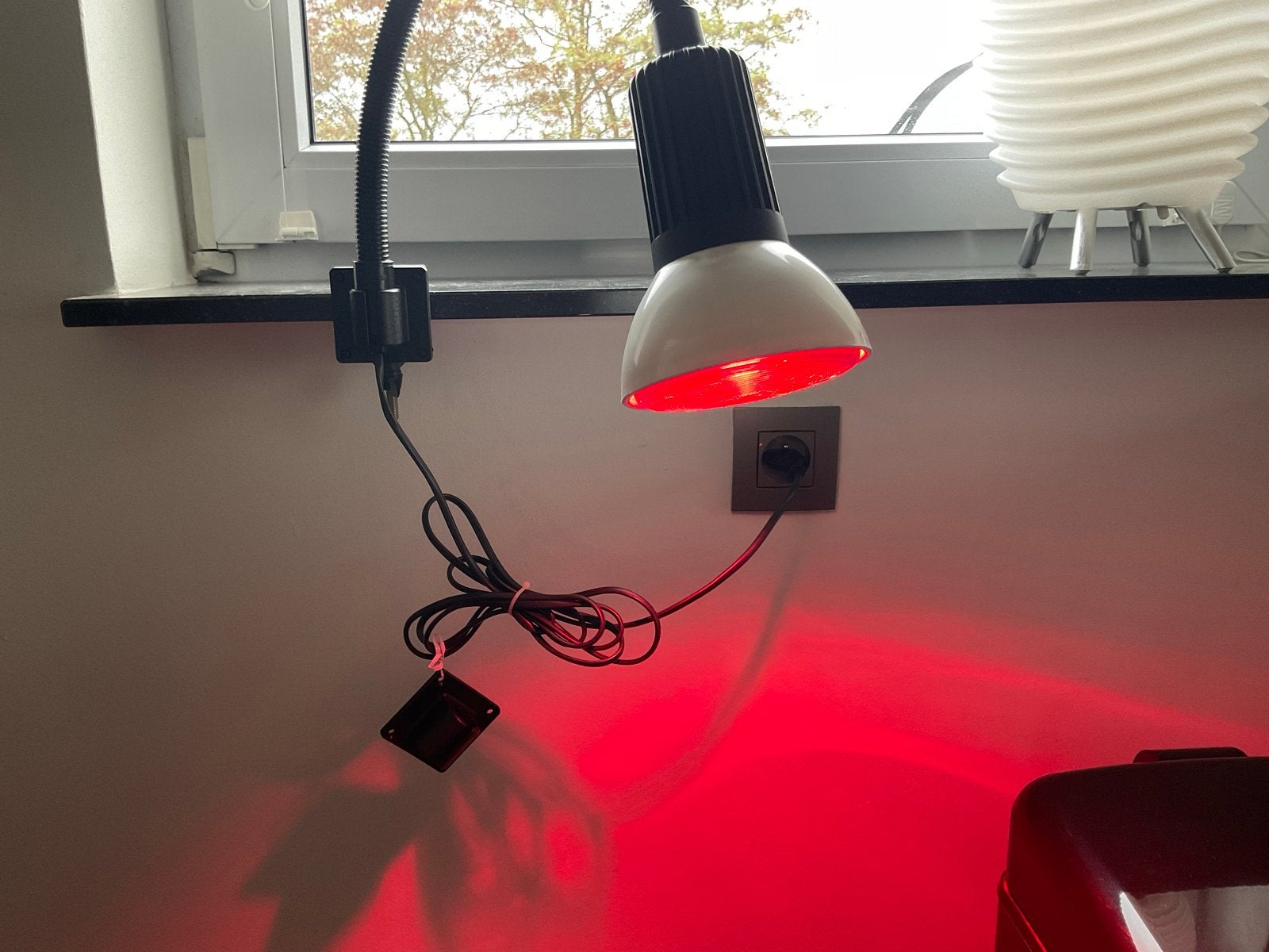 Philips Infraroodlamp met Flexibele Arm en Klem, Ophalen of Verzenden, Gebruikt