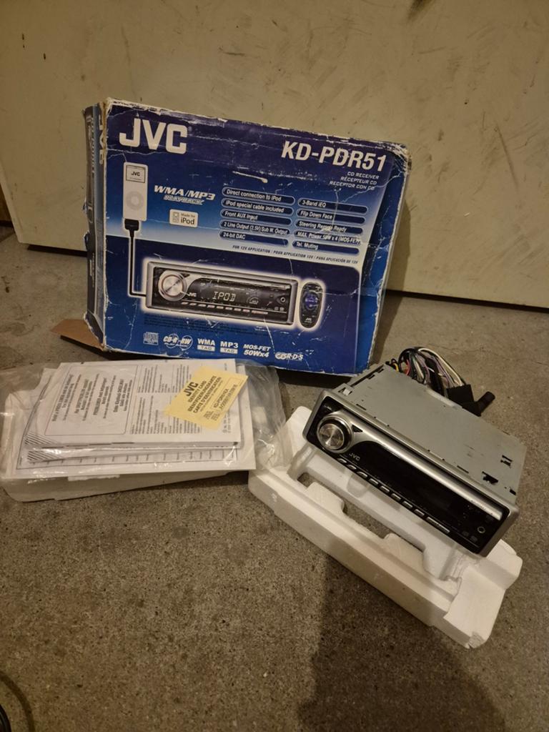 JVC KD-PDR51 Autoradio met iPod-aansluiting, Auto diversen, Autoradio's, Gebruikt, Ophalen of Verzenden