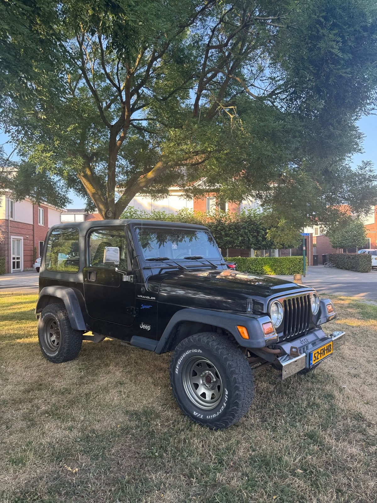 Jeep Wrangler 2.5 I Hard TOP 1996 Zwart, Auto's, 450 kg, 1800 kg, Zwart, 4 cilinders