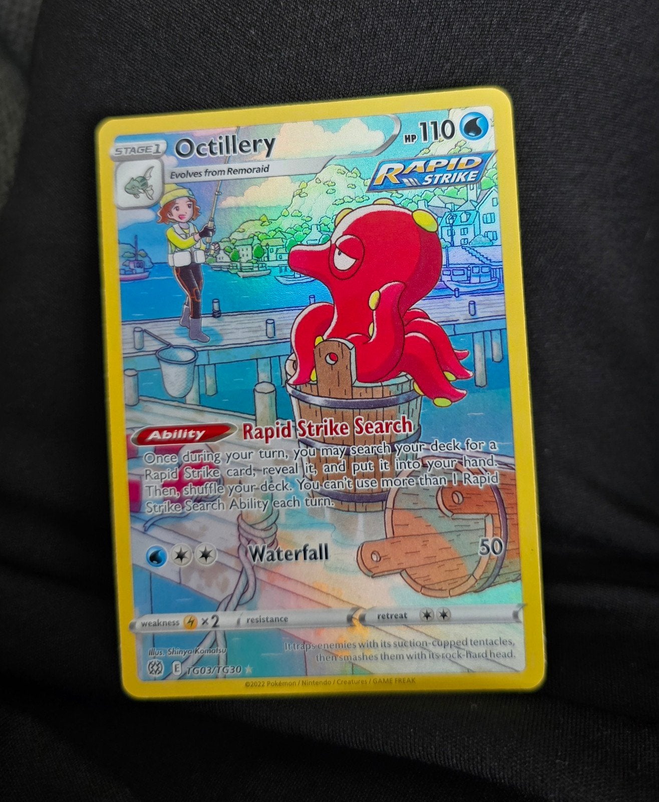 Octillery Rapid Strike Search Pokémon Kaart, Ophalen of Verzenden, Zo goed als nieuw, Losse kaart
