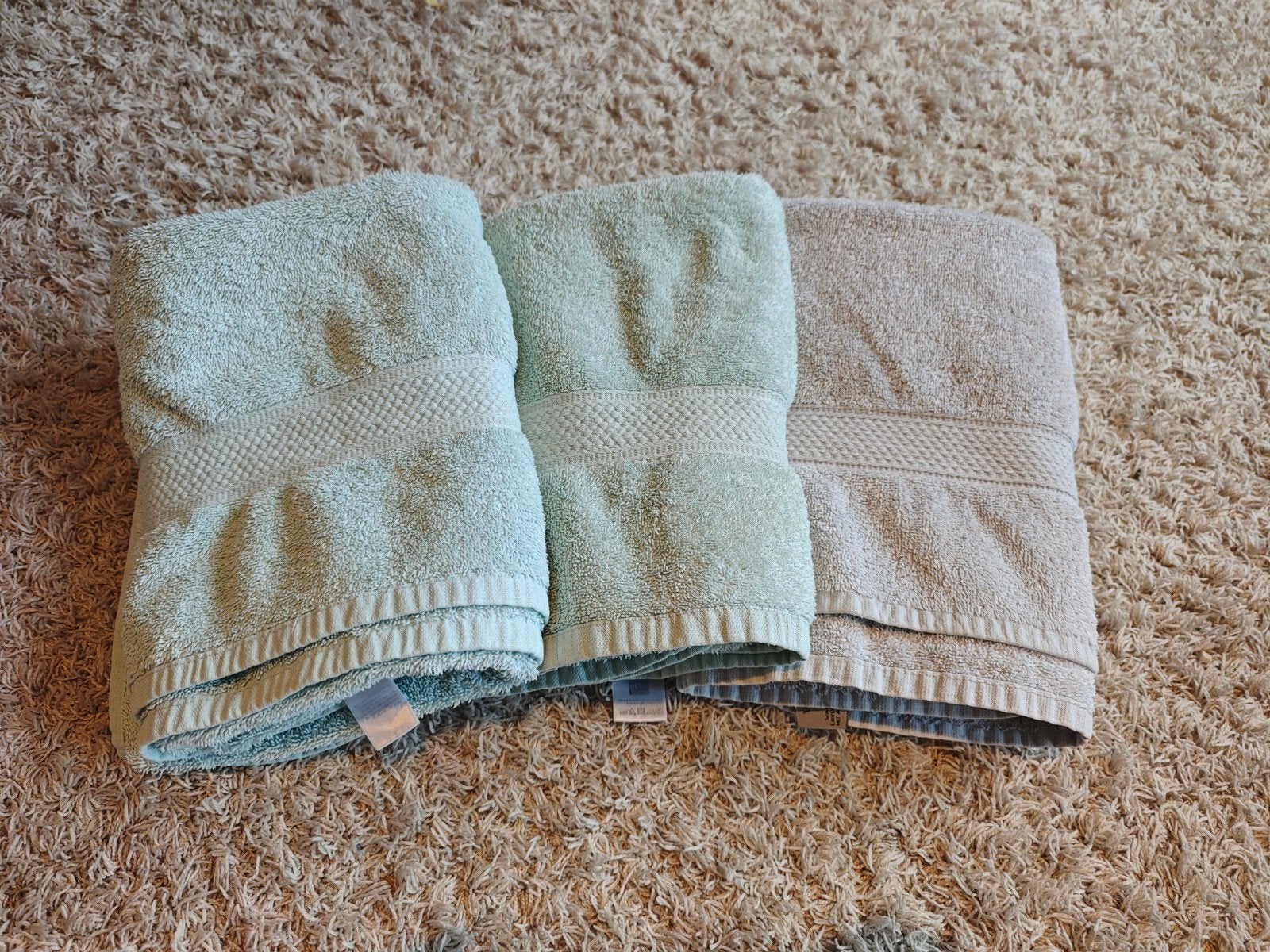 3 handdoeken, Ophalen of Verzenden, Gebruikt, Handdoek