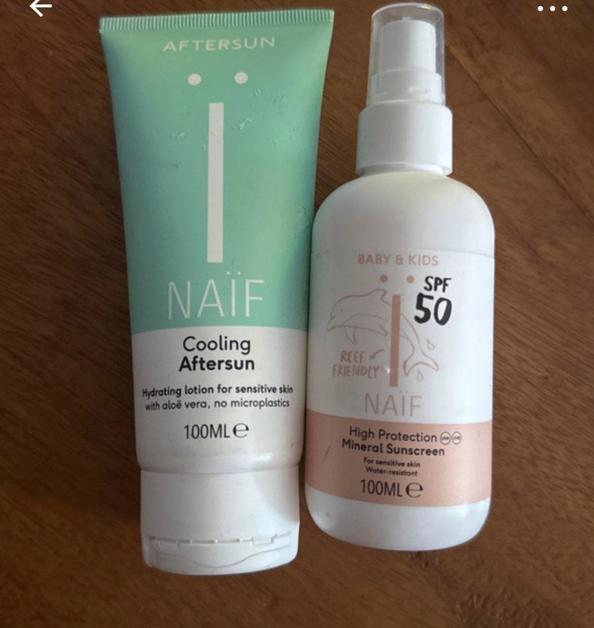 Naïf zonnebrand SPF50 + Cooling Aftersun – Nieuw, Ophalen of Verzenden, Nieuw, Overige typen, Overige merken