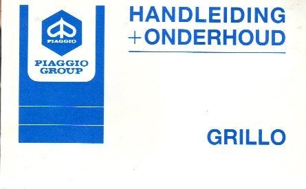 Piaggio Vespa Grillo Handleiding bromfiets (4579z), Verzenden, Zo goed als nieuw
